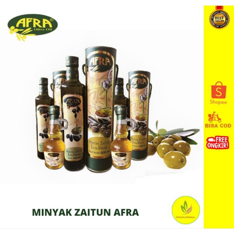 MINYAK ZAITUN AFRA 250ml/MINYAK ZAITUN EXTRA VIRGIN OLIVE OIL/MINYAK ZAITUN ORIGINAL/MINYAK ZAITUN/O