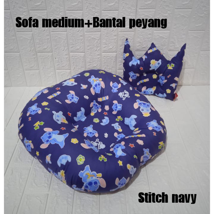 Sofa bayi medium 2 in 1 plus Bantal peyang