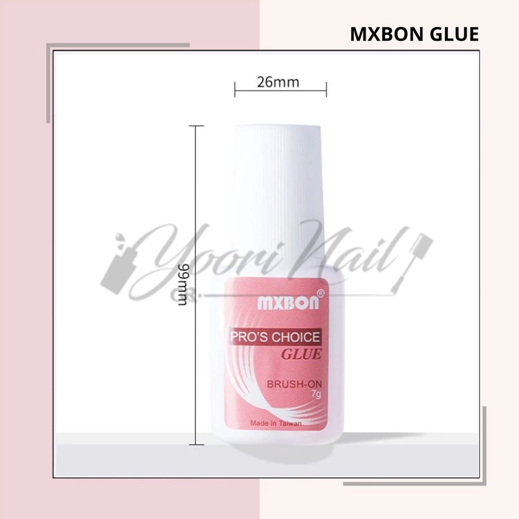 Nail glue MXBON ORI lem kuku palsu nail art glue mxbon original lem kupal