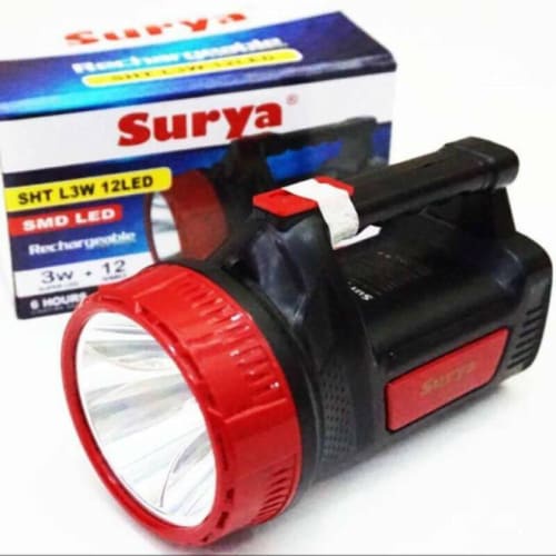 Senter LED - Lampu Emergency 15W - 12LED Surya  / SHT L15W 12LED Surya