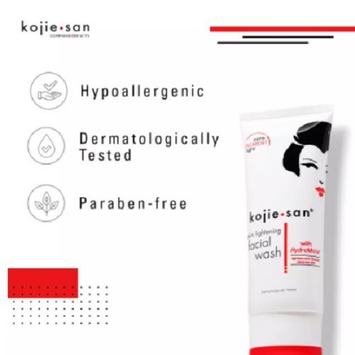 KOJIE SAN Skin Lightening Facial Wash with HydroMoist 100gr