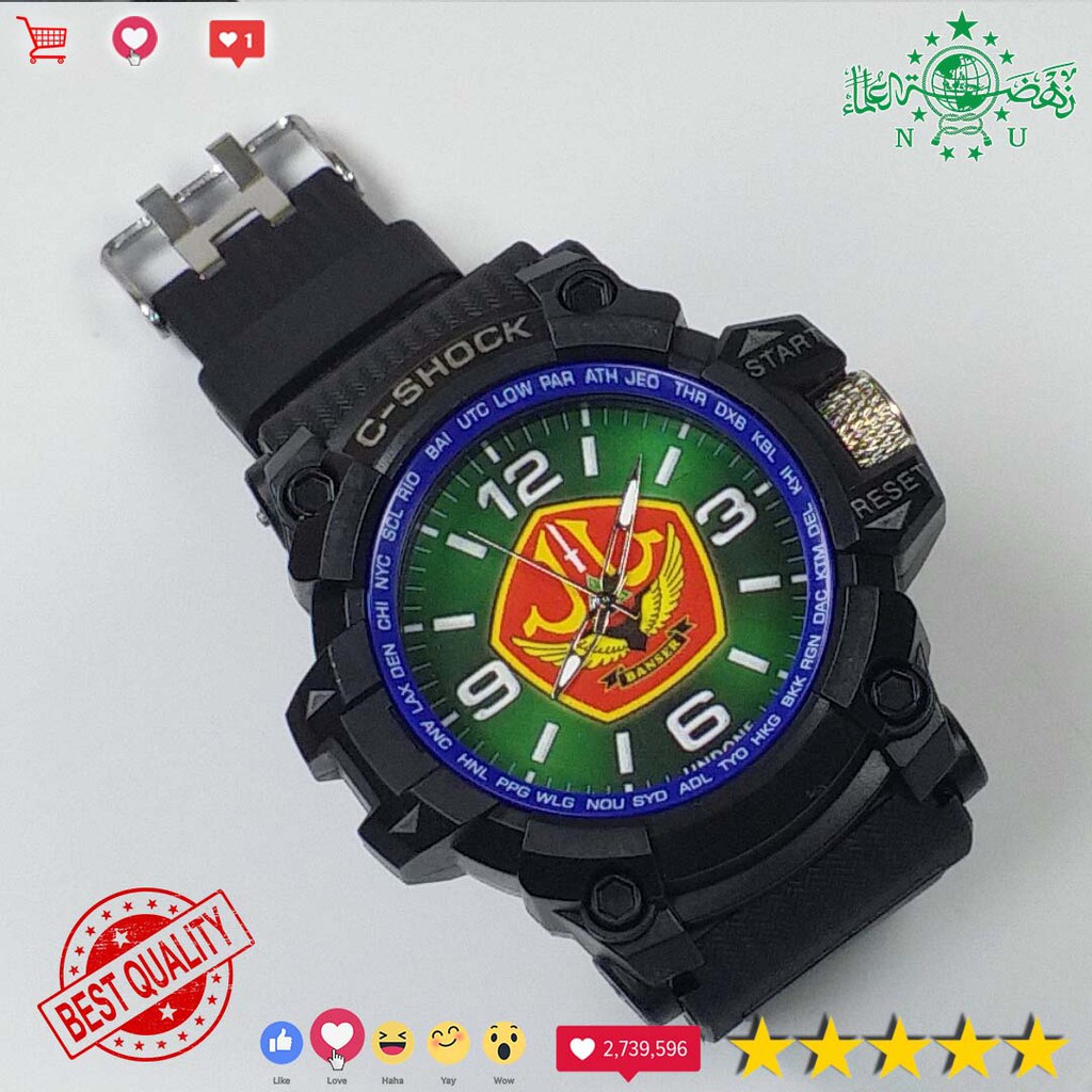 (LIMITED EDITION) JAM TANGAN NAHDLATUL ULAMA {LIST BIRU}