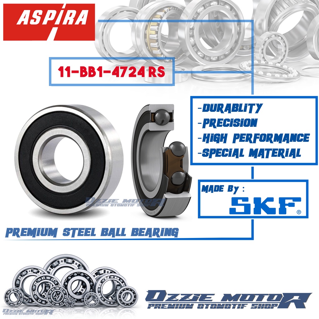 BEARING ASPIRA SKF BB1-4724 RS (RUBBER SEAL) LAHER TRANSMISSION