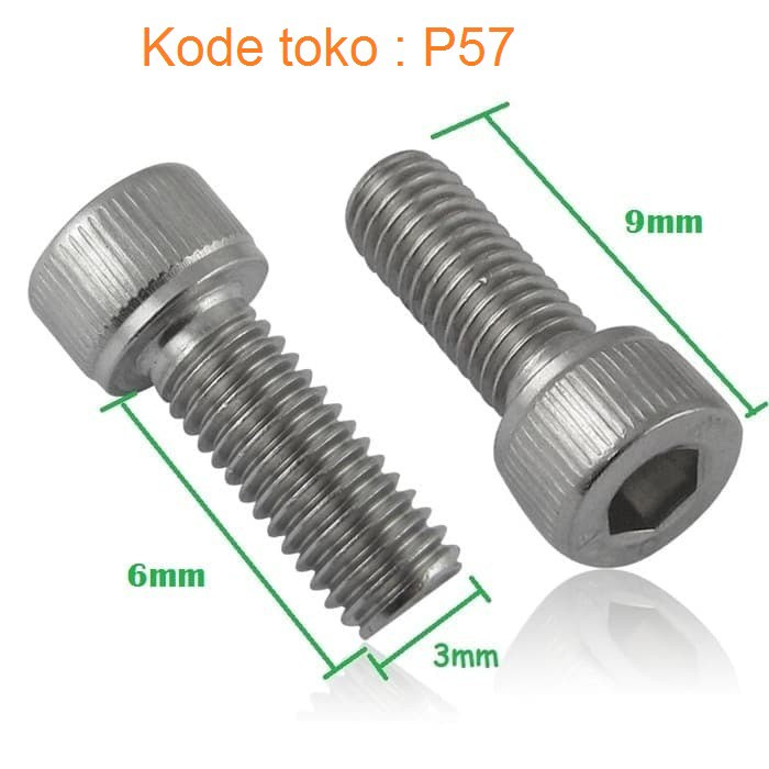 1pcs Baut Screw Baud M3 6mm M3*6mm M3x6 M3x6mm Hex Baut Frame DJI F450 F550