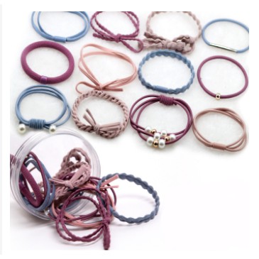 Ikat Rambut 12 in 1 Fashion Wanita / Accesories Rambut Import / Ikat Rambut Murah-AR-28 Warna-Warni