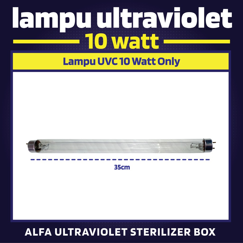 Lampu Sterilisasi / Lampu sterilizer / UVC 10W Ozone Only