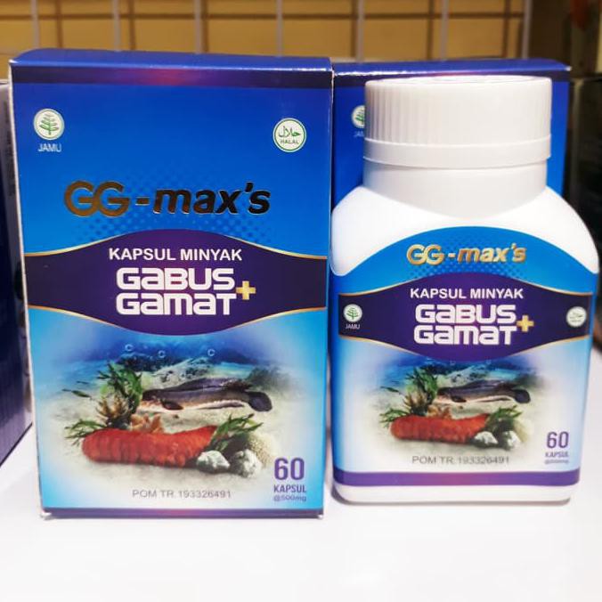 Kapsul GG MAXS ORIGINAL ASLI Minyak Ikan Gabus plus Gamat Emas  BPOM