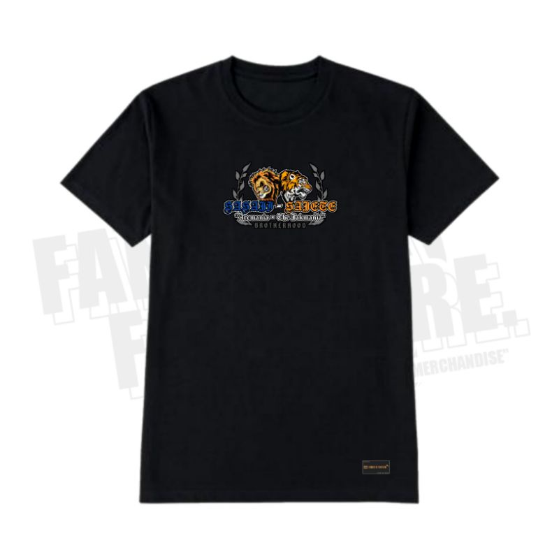 Tshirt Kaos Jakmania Aremania Black - Fanatick T-shirt Sasaji Sajete Arema Persija Hitam