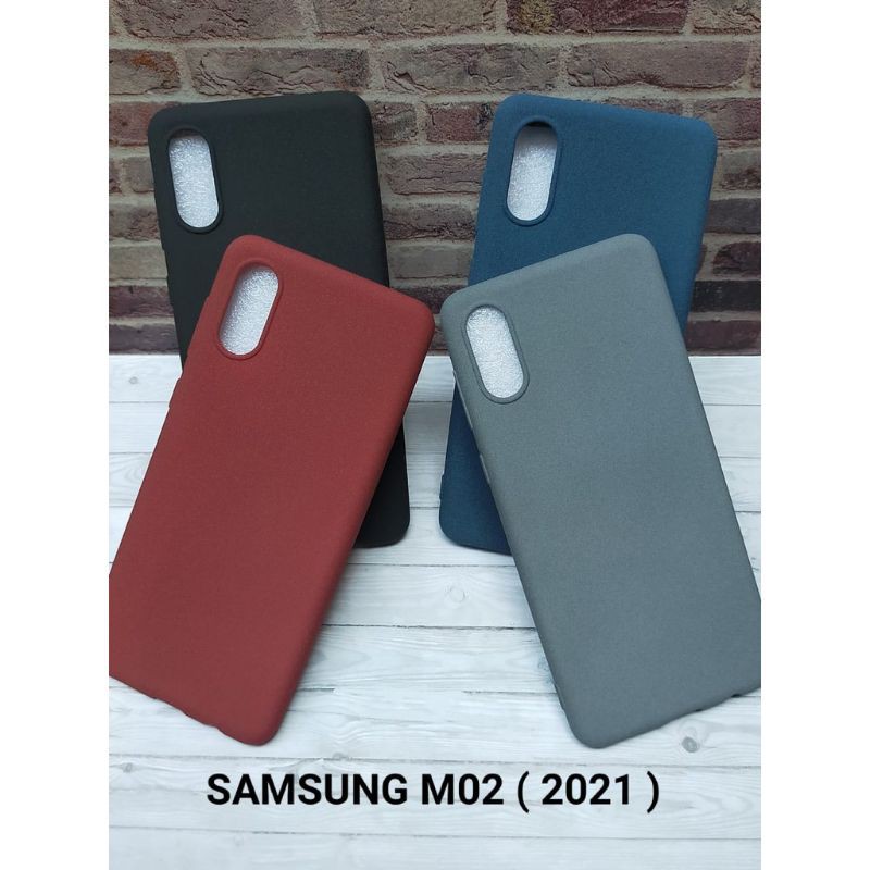 Samsung Galaxy A02 M02 2021 Casing Softcase Sandtone Silicone Anti Slip