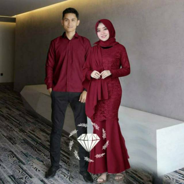 CP NAYSILA COUPLE PASANGAN, BRUKAT MOSCREPE PREMIUM, GAMIS HIJAB MUSLIM, DRESS MAXY