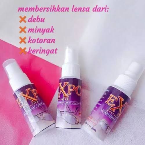 Expo Lens Cleaner Spray Semprotan Cairan Pembersih Debu Layar Lensa Kacamata Minus Kamera Laptop HP Buram