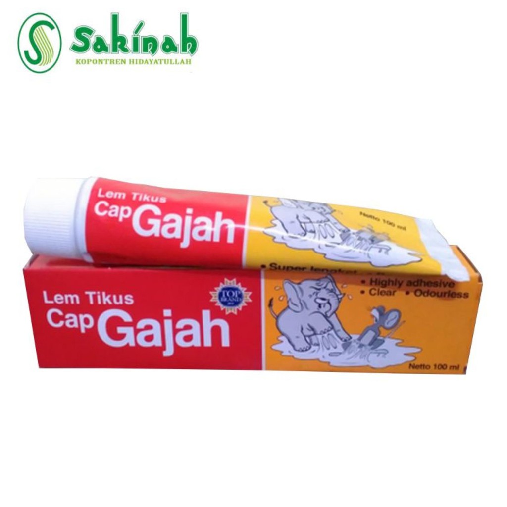 Lem Tikus Cap Gajah 100gr -super lengket