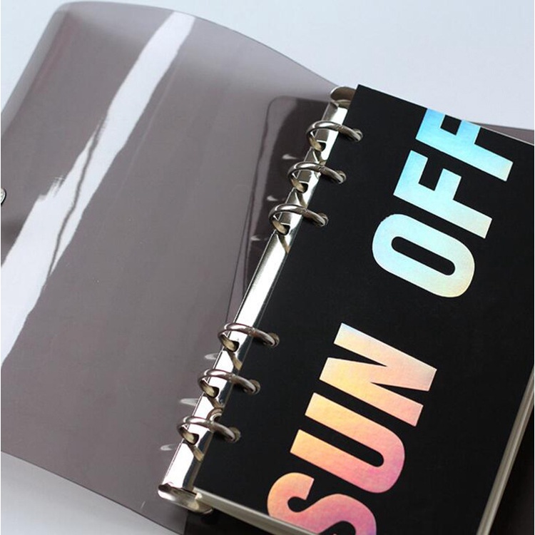 

BINDER 6 RING POLOS HITAM A6 A5 PVC