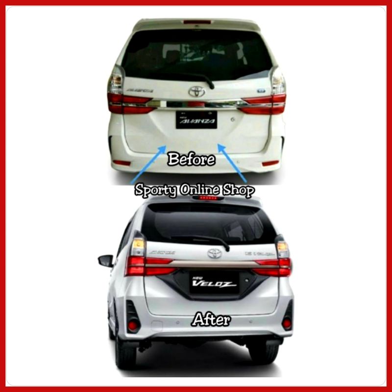 Ornamen Plat Nomor Grand Avanza / Xenia Warna Hitam