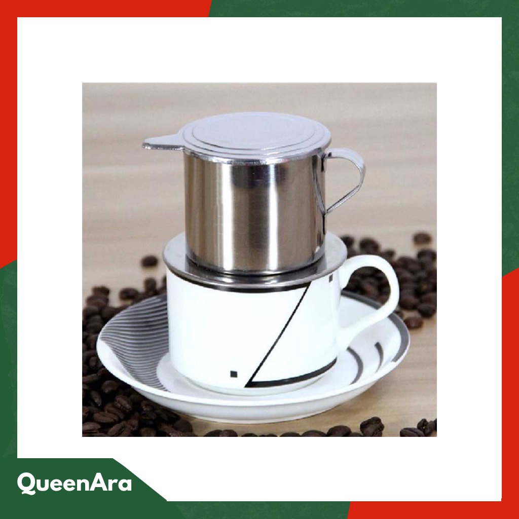 One Two Cups Filter Saring Kopi Coffee Drip Pot Stainless Steel - LC