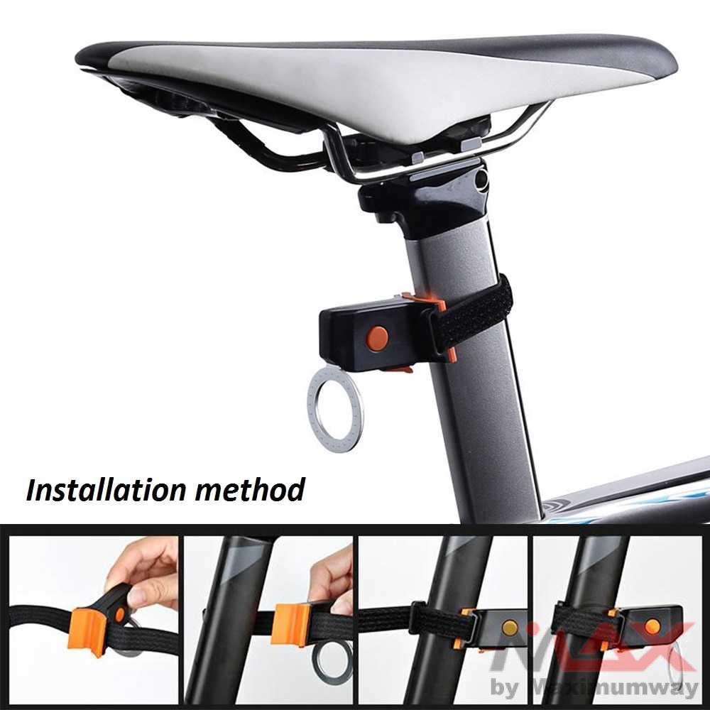 Taffled Lampu Sepeda Tail Light LED Dua Warna USB Charging - ZHA0097 Warna Hitam