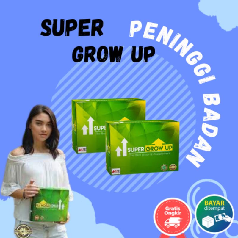 

Super Grow Up Peninggi Badan Kalsium Susu Peninggi Alami Terbaik Terlaris Herbal