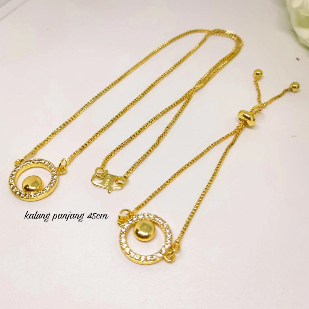 Set Perhiasan kalung bracelet premium gift aksesoris fashion wanita asli kualitas terbaik