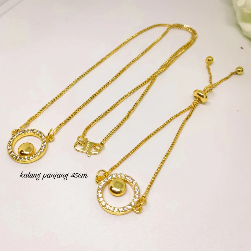 Set Perhiasan kalung bracelet premium gift aksesoris fashion wanita asli kualitas terbaik