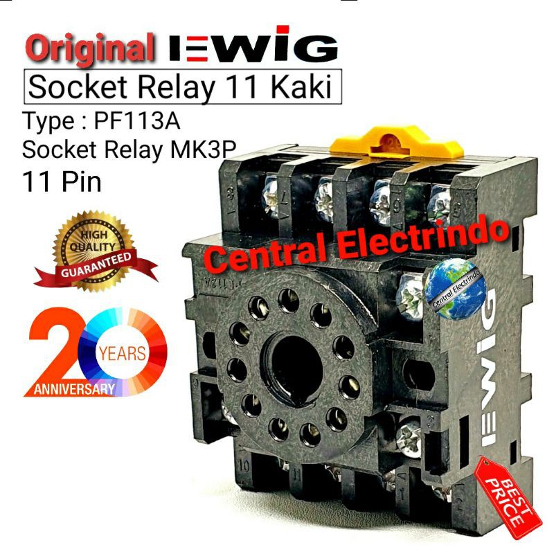 Socket Relay Ewig MK3P PF113A 11Pin.