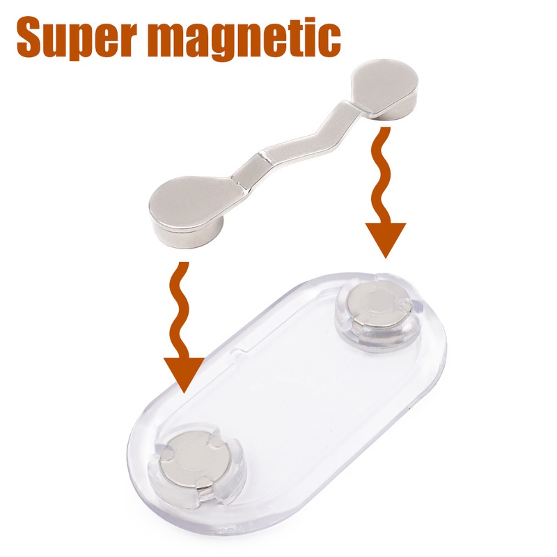 Klip Kait Magnetik Portable Multifungsi Holder Kacamata / Headphone