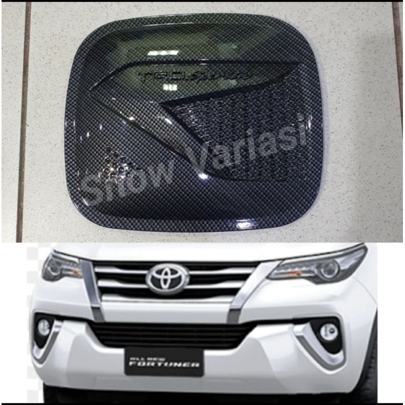 Tank cover carbon tulisan trd sportivo All new fortuner