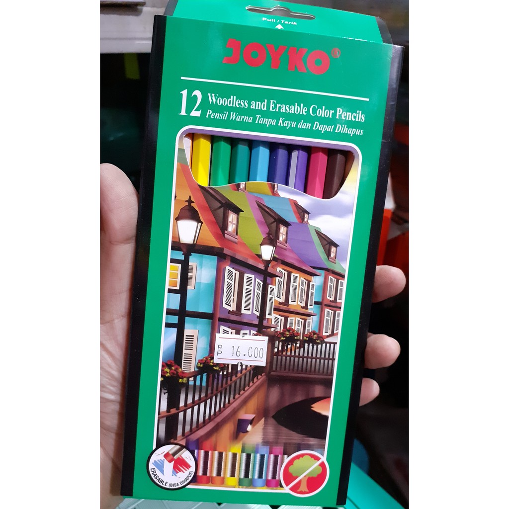 

Pensil warna joyko erasable bisa di hapus