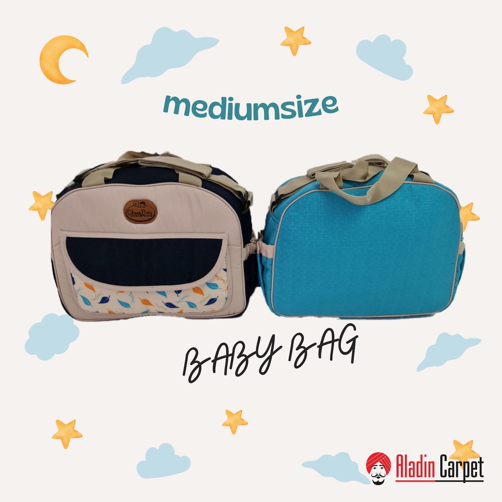 BABY BAG TAS PERLENGKAPAN  BAYI MEDIUM/SEDANG GREEN SERIES/TAS BAYI