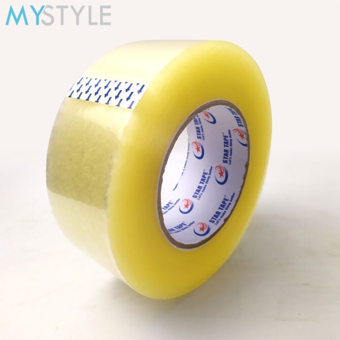 

LAKBAN OPP STAR TAPE BENING/COKLAT 48mm LAKBAN MURAH BAGUS - 210m BENING