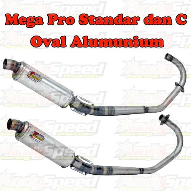 Knalpot AndySpeed Megapro GL CB Bahan Galvanis