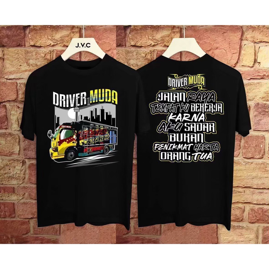 Kaos Anak Rantau / Pejuang Rupiah / Macan / Driver Mudah / Driver Oleng / Solidaritas / Baby Look Fullprint