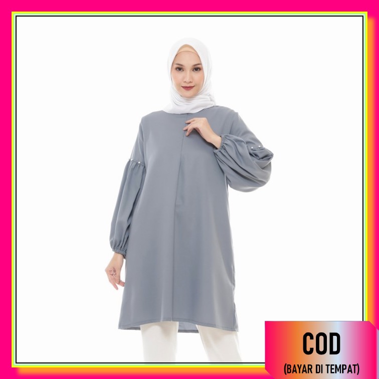 Haniya Tunic Amoria Tunik Remaja Brown S By Yasmeera Toyobo Fodu  VH448  | Noya Abu | S M L Xl | O