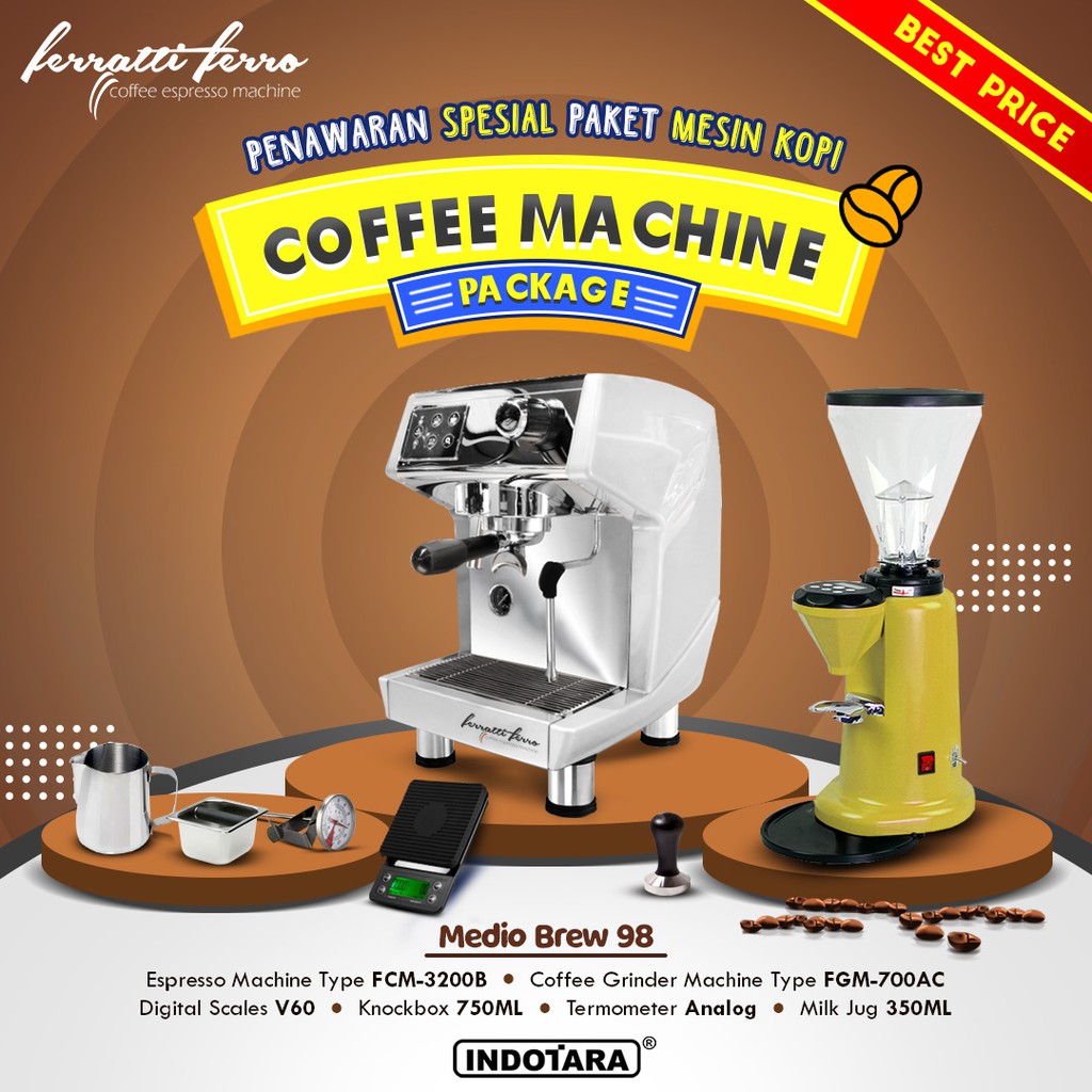 Paket Mesin Kopi Medio Brew 97 - 104