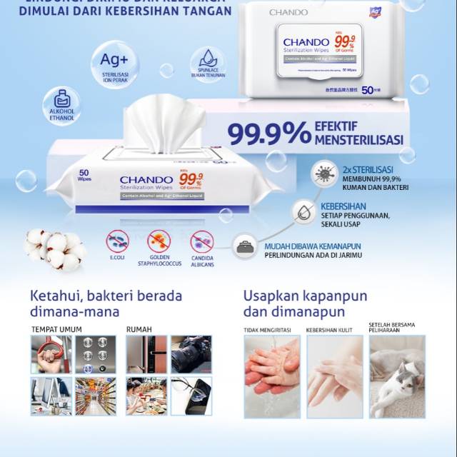 Alcohol Wipe Chando / Chando Alcohol Wipes / sterilization Wipe