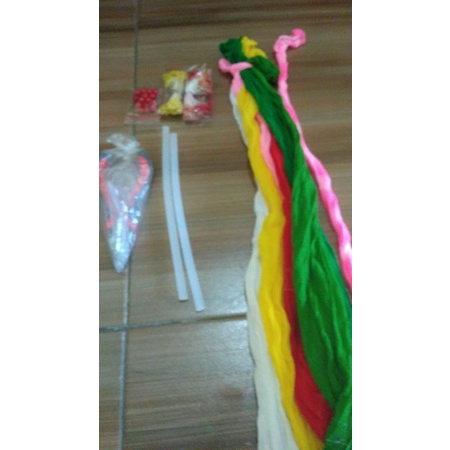 Isi Lem tembak kecil warna putih/bahan bunga kain stoking setoking stocking murah tebal.