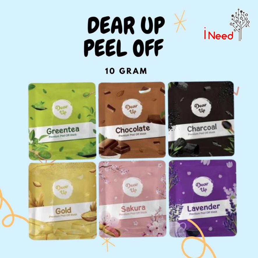 (INEED) (10gr) DEAR UP Peel Off Mask | Masker Wajah | Peel Off Mask (✔ BPOM)