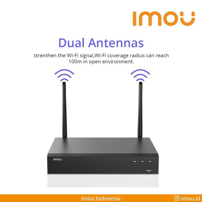 Imou Wireless Recorder NVR 8 Channel ONVIF GARANSI RESMI | Perekam CCTV IMOU