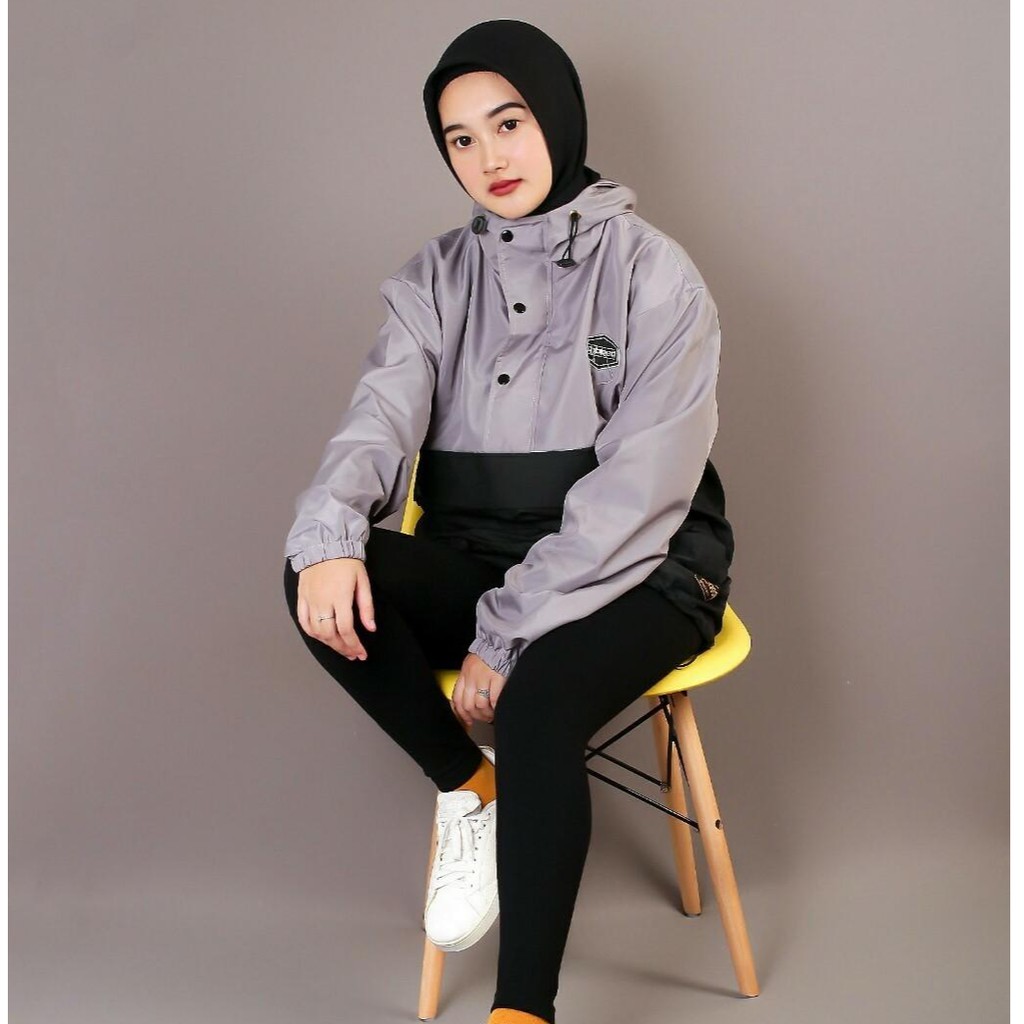 Jaket Cagoule Two-Tone / Jaket Pria / Jaket Wanita / Jaket Gunung Outdoor  / Jaket Motor Bikers