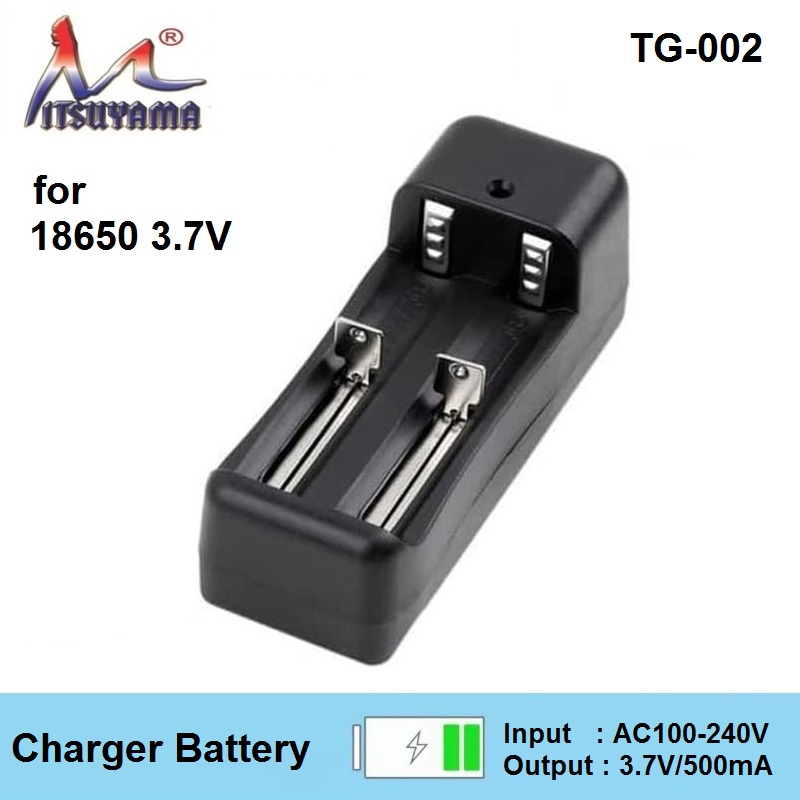 Charger Baterai for 18650 3.7V 2 slot