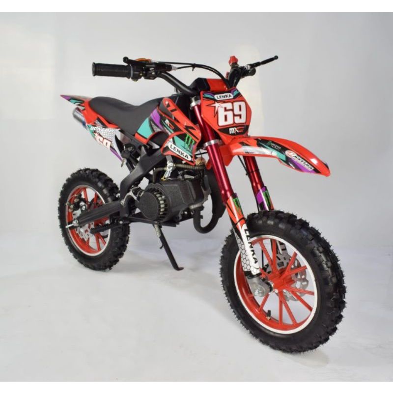 MOTOR MEDIUM TRAIL LENKA 69 50CC MESIN 2 TAK~MOTOR MINI-MOTOR CROSS LENKA