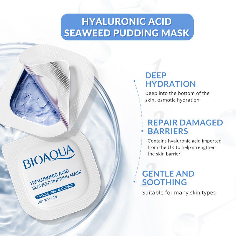 [FEDERICA] ecer BIOAQUA PUDDING MUD MASK / Hyaluronic / Avocado / Centella / Cherry Collagen