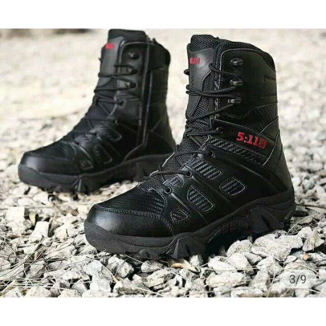 Sepatu PDL Arboo DELTA 5:11 Kulit Sapi Asli Sepatu Militer TNI AD TNI AU Brimob