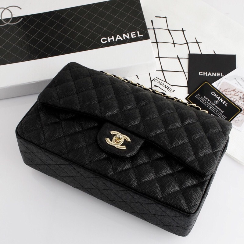 TAS CHANEL FLAP CAVIAR MEDIUM BAG ( New )