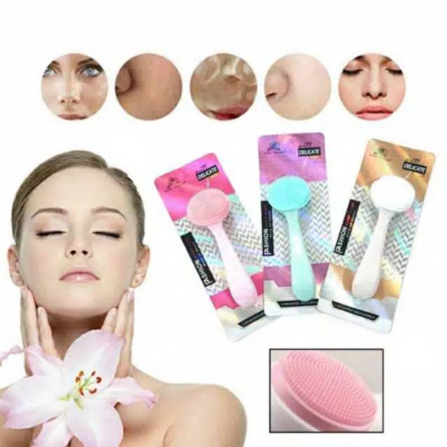 Sikat Pembersih muka kulit kuku perawatan kecantikan manual sikat Facial GAGANG