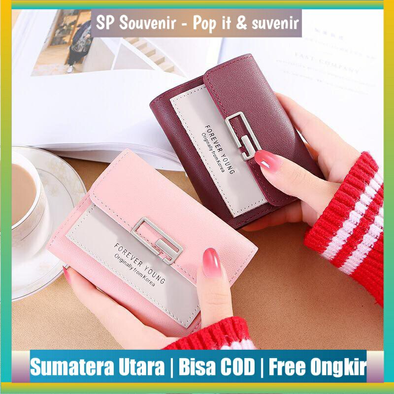 Dompet Wanita Lipat D665 | Dompet Pendek Mini Import