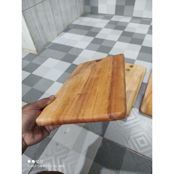 Serving Board / Talenan Kayu Pinus Jati Mahoni / Wooden Cutting Board