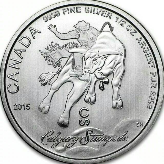 Koin Perak 1/20 oz Silver Canada Calgary Stampede 999