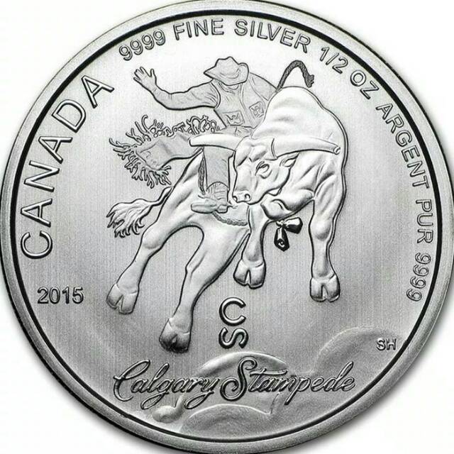 Koin Perak 1/20 oz Silver Canada Calgary Stampede 999