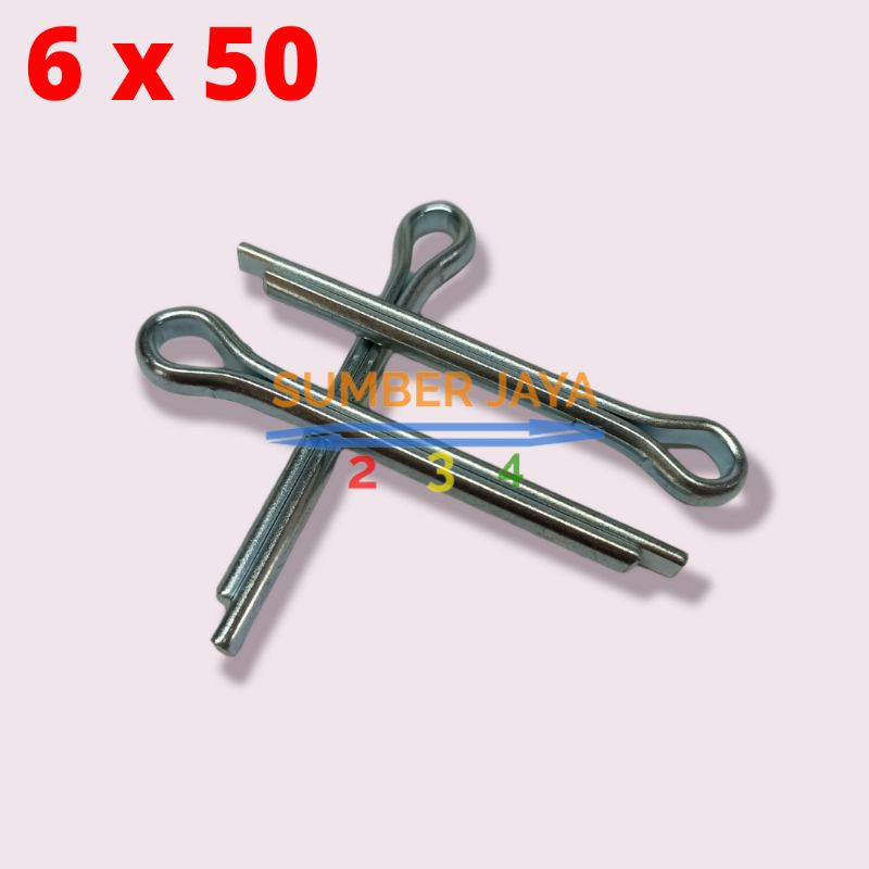 split pen 6x50 mm / spi pen / cotter pin / split pin TERMUARAH