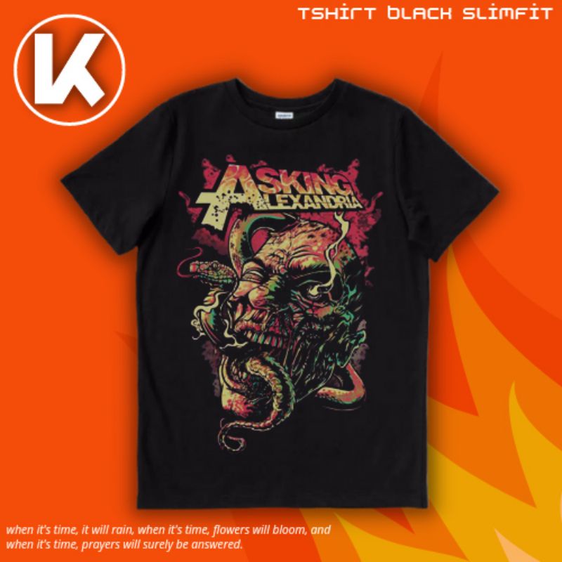 KAOS BAND ASKING ALEXANDRIA IN BLACK | KAOS | T SHIRT | ASKING ALEXANDRIA